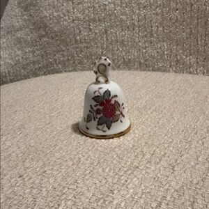 Herend Floral Bell with Gold Accents